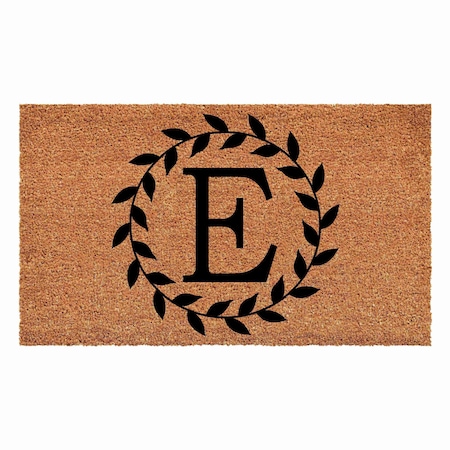 Calloway Mills Monogram Door Mat, Black, Natural, 30 in W x 48 in L 108203048E